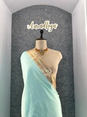 Kanchivaram Paithani Silk Big Parrot Zari Border Saree