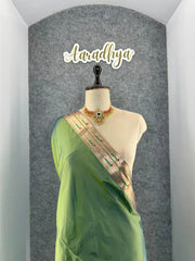 Kanchivaram Paithani Silk Big Parrot Zari Border Saree