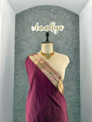 Kanchivaram Paithani Silk Big Parrot Zari Border Saree