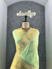 Kanchivaram Paithani Silk Big Parrot Zari Border Saree