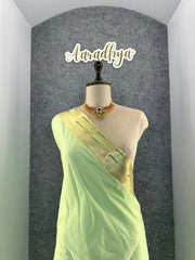 Kanchivaram Paithani Silk Big Parrot Zari Border Saree