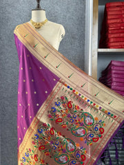 Paithani Weaving Premium Meenakari Heavy Dupatta