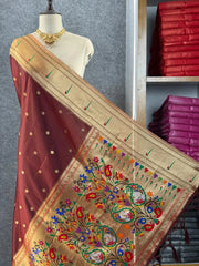 Paithani Weaving Premium Meenakari Heavy Dupatta