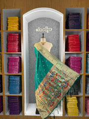 Paithani Weaving Premium Meenakari Heavy Dupatta