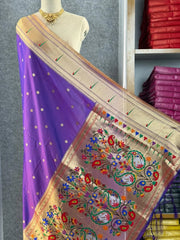 Paithani Weaving Premium Meenakari Heavy Dupatta