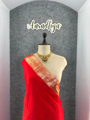 Parrot & Floral Weaving Paithani Soft Silk Saree