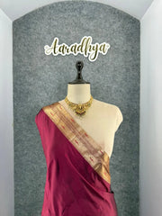 Parrot & Floral Weaving Paithani Soft Silk Saree