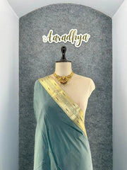 Parrot & Floral Weaving Paithani Soft Silk Saree
