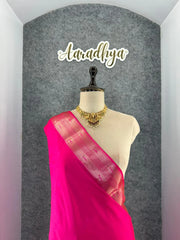 Parrot & Floral Weaving Paithani Soft Silk Saree