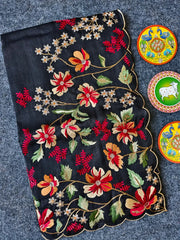 Elegant Matka Silk Embroidered Saree