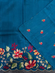 Elegant Matka Silk Embroidered Saree