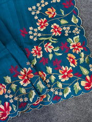 Elegant Matka Silk Embroidered Saree