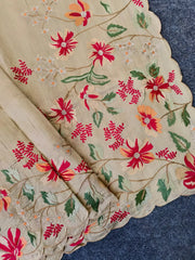 Elegant Matka Silk Embroidered Saree