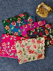 Elegant Matka Silk Embroidered Saree