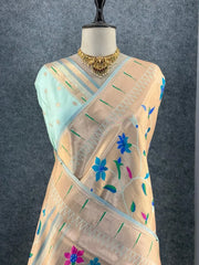 All Over Jaal Weaving Brocket Paithani Soft Silk Saree