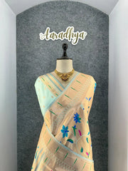 All Over Jaal Weaving Brocket Paithani Soft Silk Saree