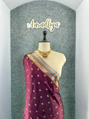 All Over Jaal Weaving Brocket Paithani Soft Silk Saree