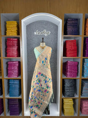 All Over Jaal Weaving Brocket Paithani Soft Silk Saree