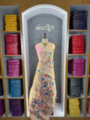 All Over Jaal Weaving Brocket Paithani Soft Silk Saree