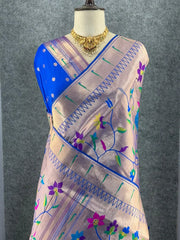 All Over Jaal Weaving Brocket Paithani Soft Silk Saree