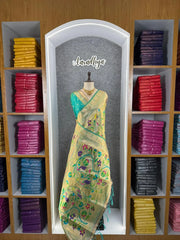 All Over Jaal Weaving Brocket Paithani Soft Silk Saree