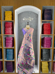 All Over Jaal Weaving Brocket Paithani Soft Silk Saree