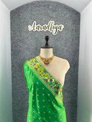 Rajwadi Mor Paithani Zari Butti Saree