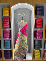 Rajwadi Mor Paithani Zari Butti Saree