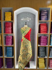 Rajwadi Mor Paithani Zari Butti Saree