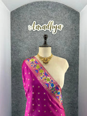 Rajwadi Mor Paithani Zari Butti Saree