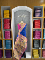 Rajwadi Mor Paithani Zari Butti Saree