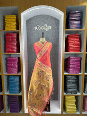Rajwadi Mor Paithani Zari Butti Saree