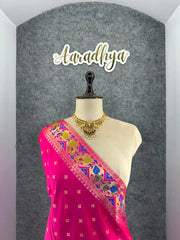 Rajwadi Mor Paithani Zari Butti Saree