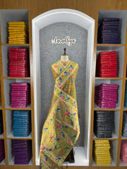 Pure Soft Silk Bandhani Patola Fusion Paithani Saree