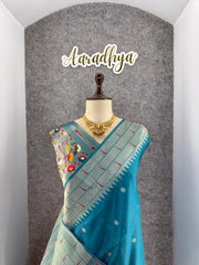 Akha Trij Meena Weaving Paithani Saree