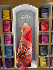 Akha Trij Meena Weaving Paithani Saree