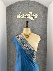 Traditional Paithani Kadiyal Border Saree