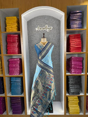 Traditional Paithani Kadiyal Border Saree