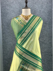 Traditional Paithani Kadiyal Border Saree
