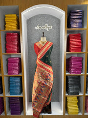 Traditional Paithani Kadiyal Border Saree