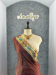 Traditional Paithani Kadiyal Border Saree
