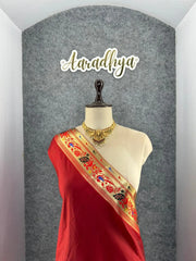 Traditional Paithani Kadiyal Border Saree