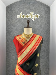 Traditional Paithani Kadiyal Border Saree