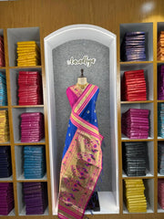 Traditional Paithani Kadiyal Border Saree
