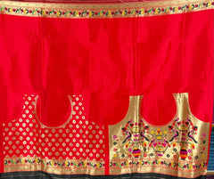 Traditional Kanchivaram Patola Paithani Silk Saree