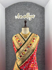 Traditional Kanchivaram Patola Paithani Silk Saree