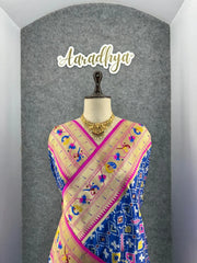 Traditional Kanchivaram Patola Paithani Silk Saree