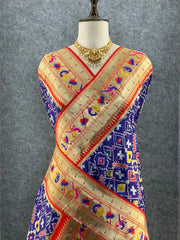 Traditional Kanchivaram Patola Paithani Silk Saree