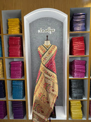 Traditional Kanchivaram Patola Paithani Silk Saree
