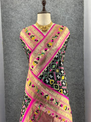 Traditional Kanchivaram Patola Paithani Silk Saree